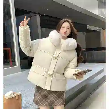 思蓓儿 短款小个子超好看时尚外套棉服 男女同款