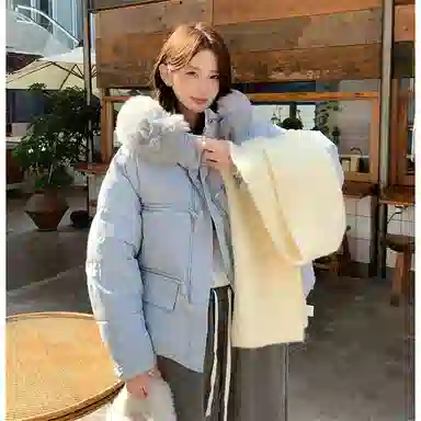 思蓓儿 短款小个子超好看时尚外套棉服 男女同款