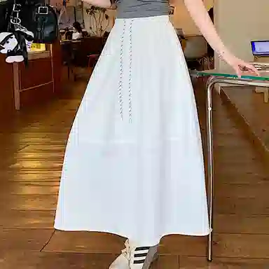 思蓓儿 温柔时尚舒适百搭纯色休闲长裙 女款