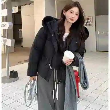 思蓓儿 短款小个子超好看时尚外套棉服 男女同款