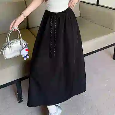 思蓓儿 温柔时尚舒适百搭纯色休闲长裙 女款