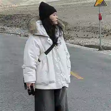 思蓓儿 时尚简约通勤棉服 女款