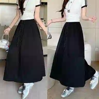 思蓓儿 温柔时尚舒适百搭纯色休闲长裙 女款