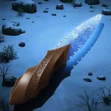乐智由我 失落遗迹发光的小刀武器便携式 成品模型