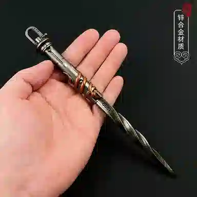 乐智由我 暗区突围周边彻甲盘牙短刃武器 金属工艺品 成品模型