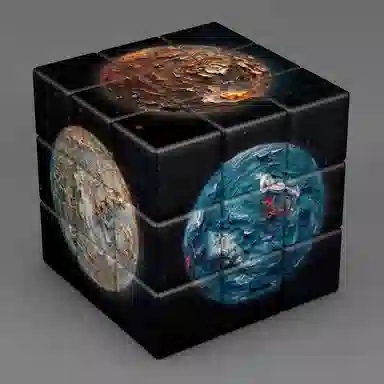 乐智由我 解压创意三阶魔方 星球宇航员航天员 早教益智玩具