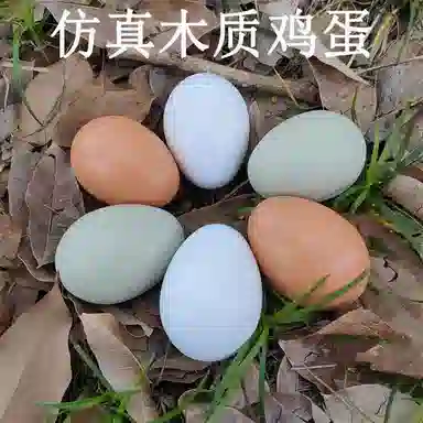 乐智由我 木质鸡蛋鸭蛋实心整蛊 成品模型