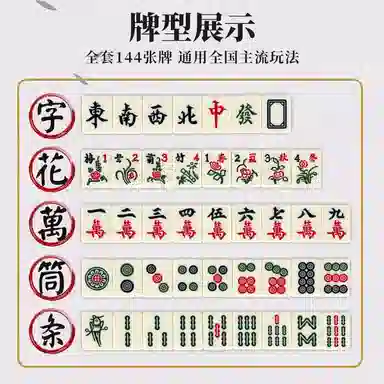 乐智由我 迷你麻将 便携式户外旅行露营宿舍寝室家用小型手搓 桌游