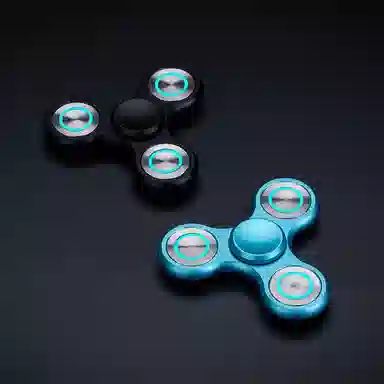 乐智由我 指尖陀螺铝合金大三元魔幻解压旋转动 玩具