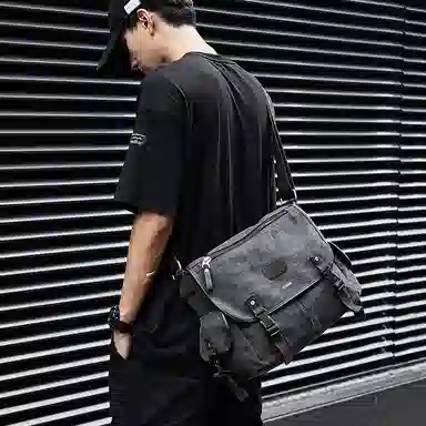 RIOREX Canvas Messenger Bag