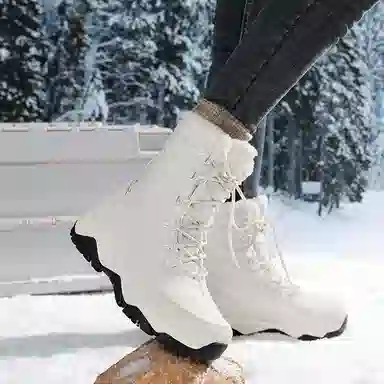 祥冠 防滑耐磨 高筒 雪地靴 男女同款
