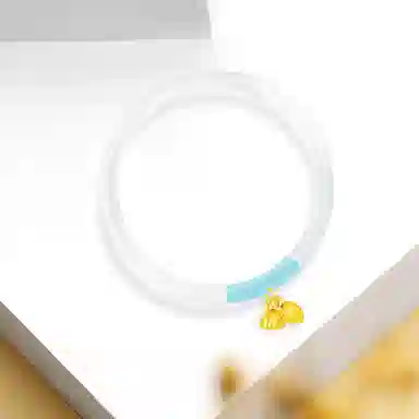 【999足金 福运莲莲】 福韵金 两世欢莲蓬荷花转运新中式国风国潮轻奢优雅经典传承元素小众设计贵气时尚百搭#好运 玉髓 手镯 女款