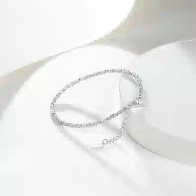 【S925银 碎碎有钱/浪漫卡片】 福韵金 六桂福&碎银子新中式国潮吸金纳福轻奢精致简约迷人名媛千金优雅百搭 银 手链 女款