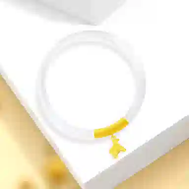 【999足金纯金 马上有钱】 福韵金 六桂福 小马金币暴富新中式国风国潮招财本命年轻奢小众简约大方高级百搭#好运 玉髓 手镯 女款