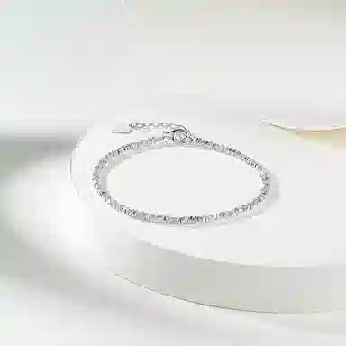 【S925银 碎碎有钱/浪漫卡片】 福韵金 六桂福&碎银子新中式国潮吸金纳福轻奢精致简约迷人名媛千金优雅百搭 银 手链 女款