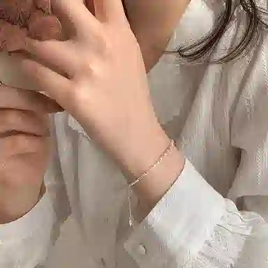 【S925银 碎碎有钱/浪漫卡片】 福韵金 六桂福&碎银子新中式国潮吸金纳福轻奢精致简约迷人名媛千金优雅百搭 银 手链 女款