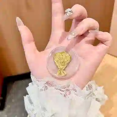 【S925银 福气满满】 福韵金  六桂福 榴玉纳福串珠新中式国风高级气质百搭福牌本命年转运必备叠戴手饰好运 琉璃 天然石榴玉石手串 女款