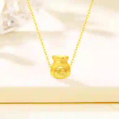 【含金量99.9% 袋袋有钱】 福韵金 钱袋福袋钱多多转运新中式国潮招财纳福轻奢浪漫优雅温柔气质简约日常通勤 合金 项链 女款