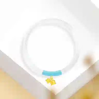 【999足金纯金 锦上添花】 福韵金 六桂福 铃兰花新中式国风国潮手饰轻奢优雅时尚森系多巴胺蓝色繁花小众设计百搭#好运 玉髓 手镯 女款