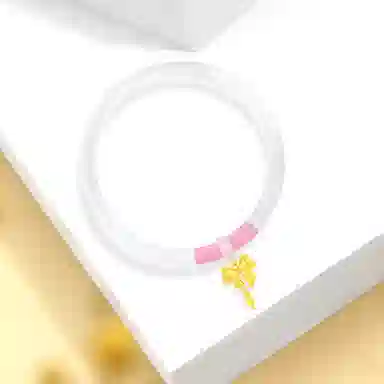 【999足金纯金 在逃公主】 福韵金 六桂福 星光蝴蝶结轻奢精致甜美温柔新中式国风温婉浪漫星辰日常百搭简约#好运 玉髓 手镯 女款