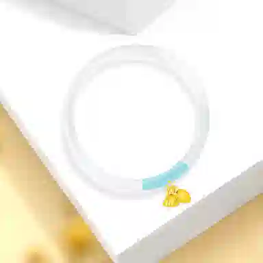 【999足金 福运莲莲】 福韵金 两世欢莲蓬荷花转运新中式国风国潮轻奢优雅经典传承元素小众设计贵气时尚百搭#好运 玉髓 手镯 女款