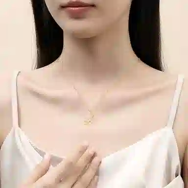 【S999足银纯银】六桂福 福韵金 好事莲莲 事事如意莲花荷花平安扣 新中式国风招财纳福小众高级轻奢清冷贵气锁骨链#好运 玉髓 项链 女款