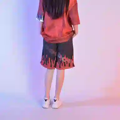 FireMonkey Flame Basketball Shorts Black