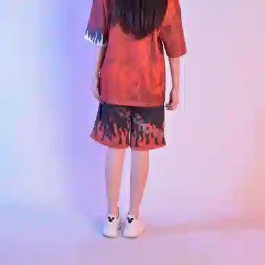 FireMonkey Flame Basketball Shorts Black