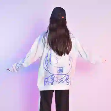 FireMonkey Gradient Letter Print Sweatshirt