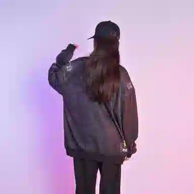 FireMonkey Hand-Painted Cartoon Letter Sweatshirt