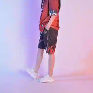 FireMonkey Flame Basketball Shorts Black