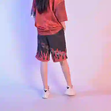 FireMonkey Flame Basketball Shorts Black