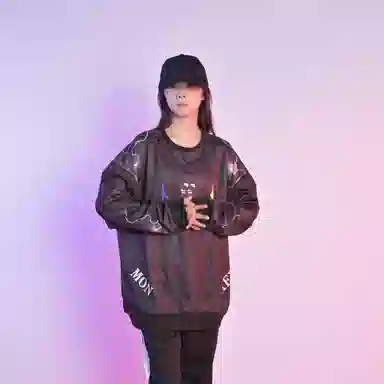 FireMonkey Hand-Painted Cartoon Letter Sweatshirt