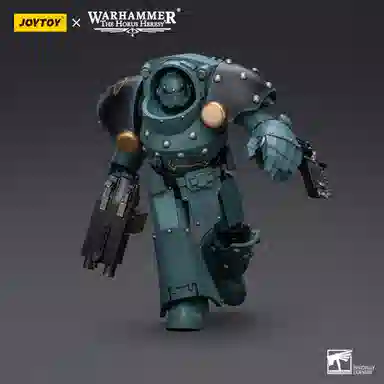 暗源 荷鲁斯之子 冥府型终结者小队 配备复合爆矢枪和链锯拳的终结者 成品模型