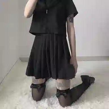 夜间教习室 长筒过膝薄款性感御姐风纯欲蝴蝶结丝袜 女款 五双装