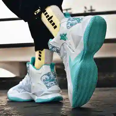 BIANSULONG Classic Mid Basketball Shoes White Black