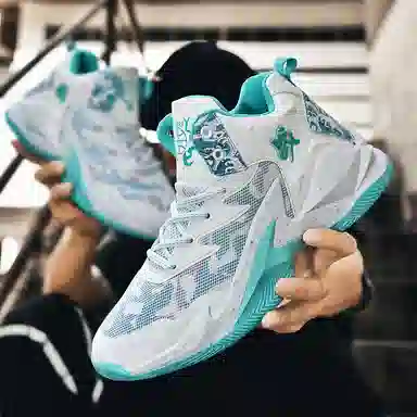 BIANSULONG Classic Mid Basketball Shoes White Black