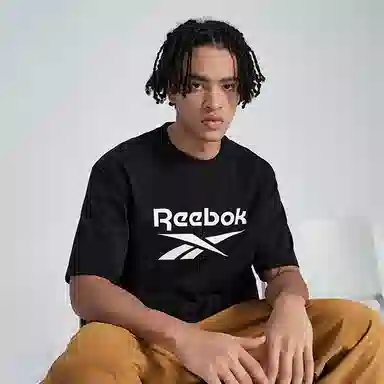 Reebok Logo Print T-Shirt Black