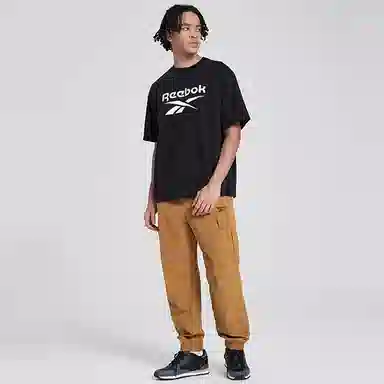 Reebok Logo Print T-Shirt Black