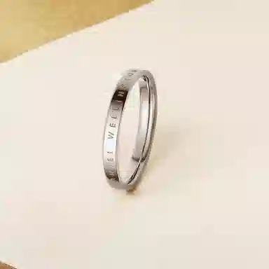 Daniel Wellington Engraved Ring Silver