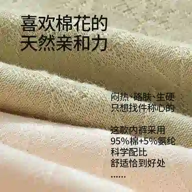 都市丽人 抑菌抗菌中腰无痕托腹内裤 女款 组合装