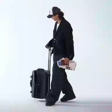 C2H4 Black Washed Blazer