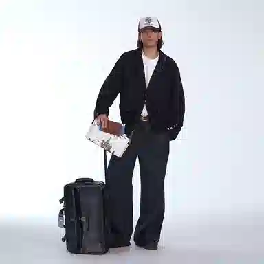 C2H4 Black Washed Blazer