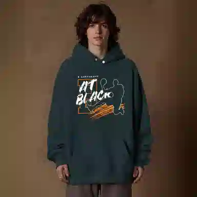 BLACK AT oversizelogo