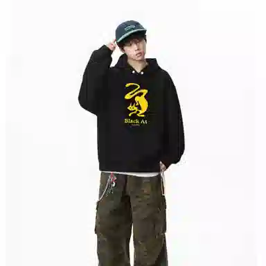 BLACK AT LOGO