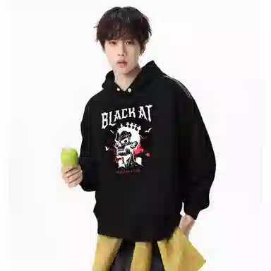 BLACK AT LOGO