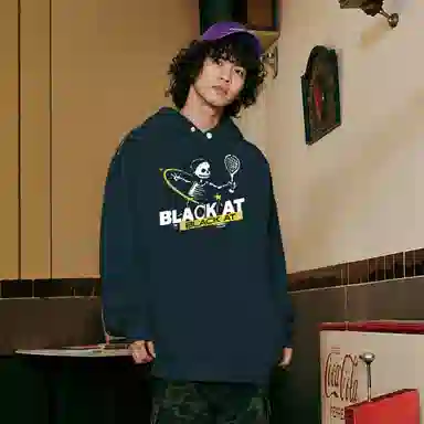 BLACK AT oversize