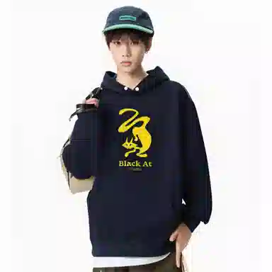 BLACK AT LOGO