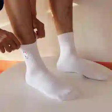 NBA Socks White