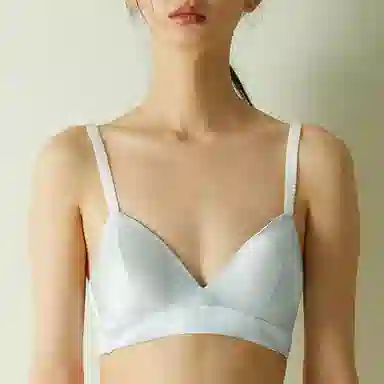 桑罗 无钢圈简约光面透气聚拢文胸 女款